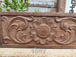 Vintage Old Wooden Hand Carved Carved Beautiful Wall Hanging Panel