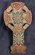 Vintage Polychrome Hand Carved Wood Wooden Celtic Wall Panel 18x9.5