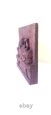 Vintage Style Wood Panel Kamasutra Erotic Wall Hanging Hand Carved Figurine G17