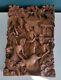 Vintage Wall Hanging Wooden Panel Bali Carved Wood 3d Wall Sculpture