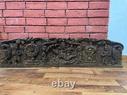 Vintage Wood Carving Religious Figures Rare Find Carving Sculpture Collectible