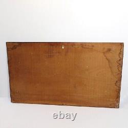 Vtg Large African Tribal War Relief Carved Wood Panel Wall Art Storyboard Plaque