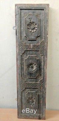 Wall Hanging Wooden Window Panel Antique Hand Floral Carved Home decor panel