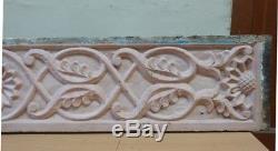 Wall Panel Antique Wooden Hand Floral Carved panel Home Door Decor Estate V Rare