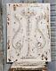 Withe Painted Griffin Wood Carving Panel Antique French Architectural Salvage