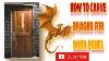 Wood Carving Ideas How To Carve Dragon For Panel Door
