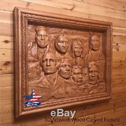 Wood Picture By Your Photo Carved Artwork 3d Icon Painting Panel Sculpture Decor