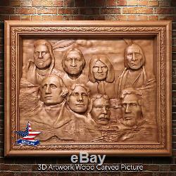 Wood Picture By Your Photo Carved Artwork 3d Icon Painting Panel Sculpture Decor