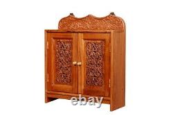 Worship Holy Engraving Solid Natural Art Carved Panel Wooden Temple Handmade