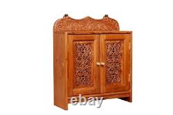 Worship Holy Engraving Solid Natural Art Carved Panel Wooden Temple Handmade